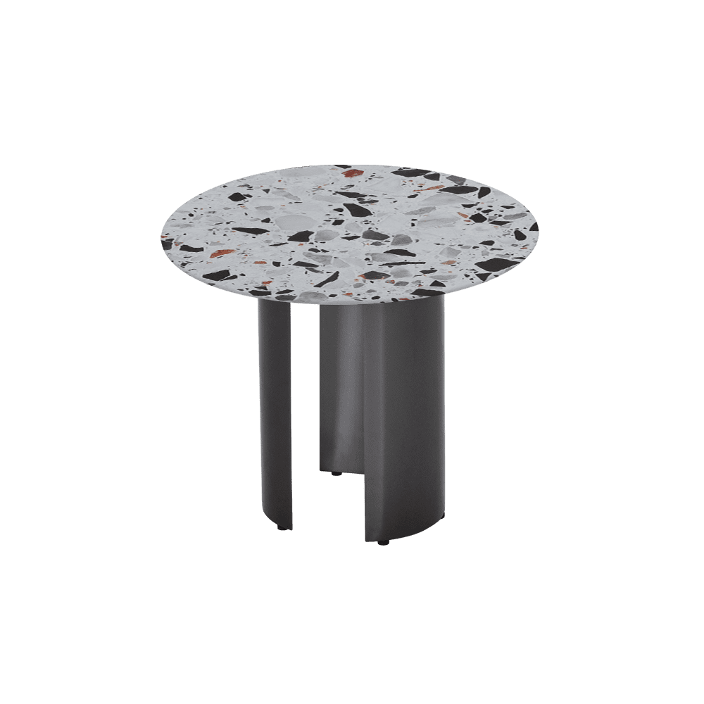 NOA Side Table - Mix & Match Marble Top with with Stainless Steel Leg(600mm)