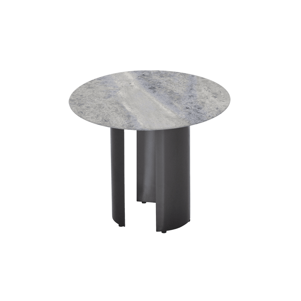 NOA Side Table - Mix & Match Marble Top with with Stainless Steel Leg(600mm)