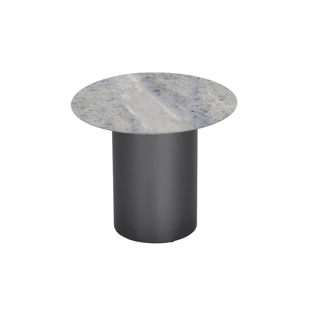 YUNA – Mix & Match Marble Side Table with Stainless Steel Leg (600mm)