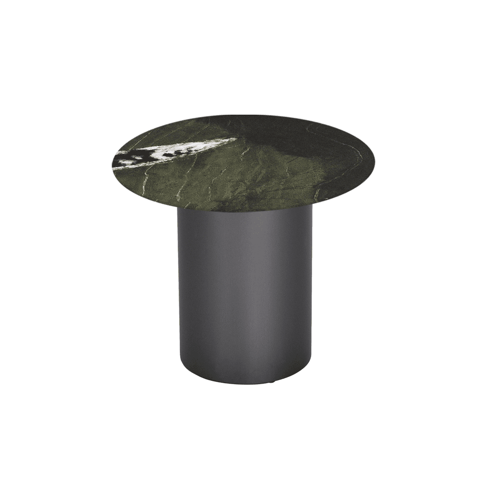 YUNA – Mix & Match Marble Side Table with Stainless Steel Leg (600mm)