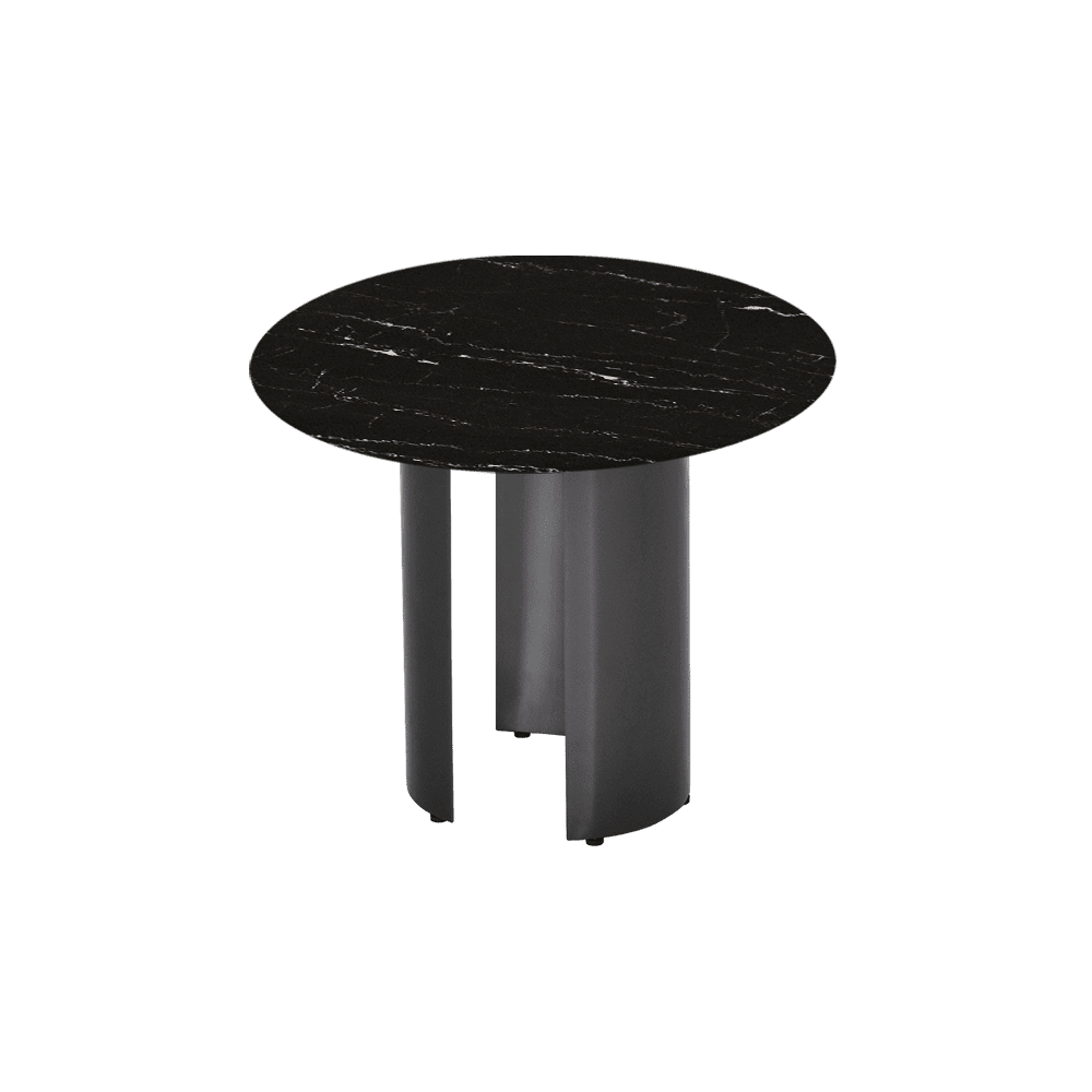 NOA Side Table - Mix & Match Marble Top with with Stainless Steel Leg(600mm)