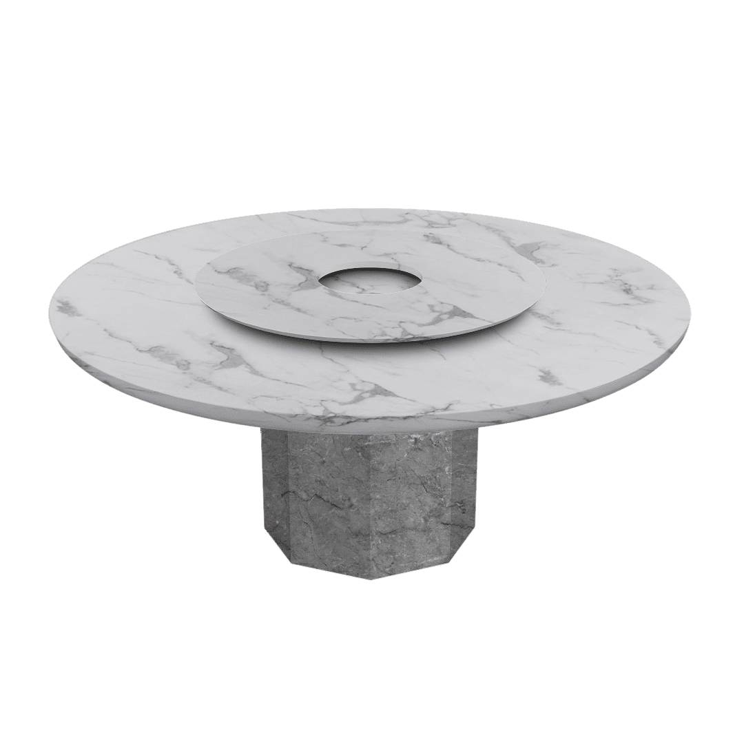 Mix & Match Round Marble Dining Table (Ø1.8m)