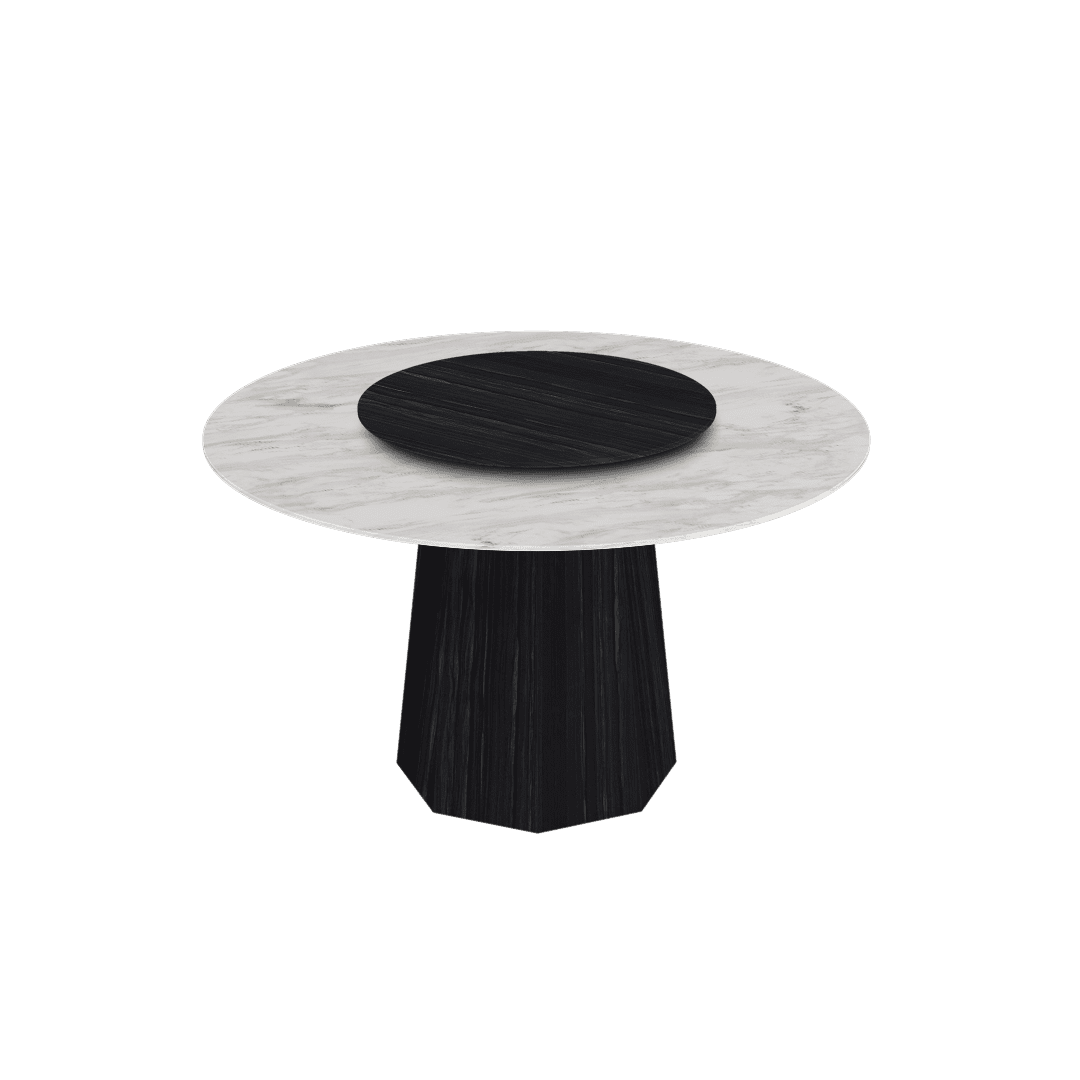Mix & Match Round Marble Dining Table (6-seater)