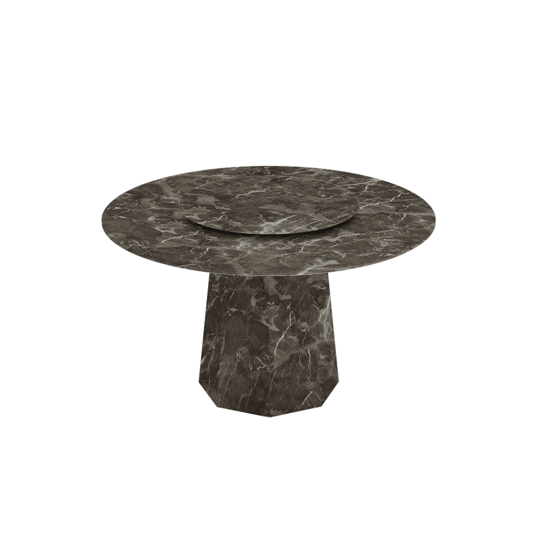Mix & Match Round Marble Dining Table (6-seater)