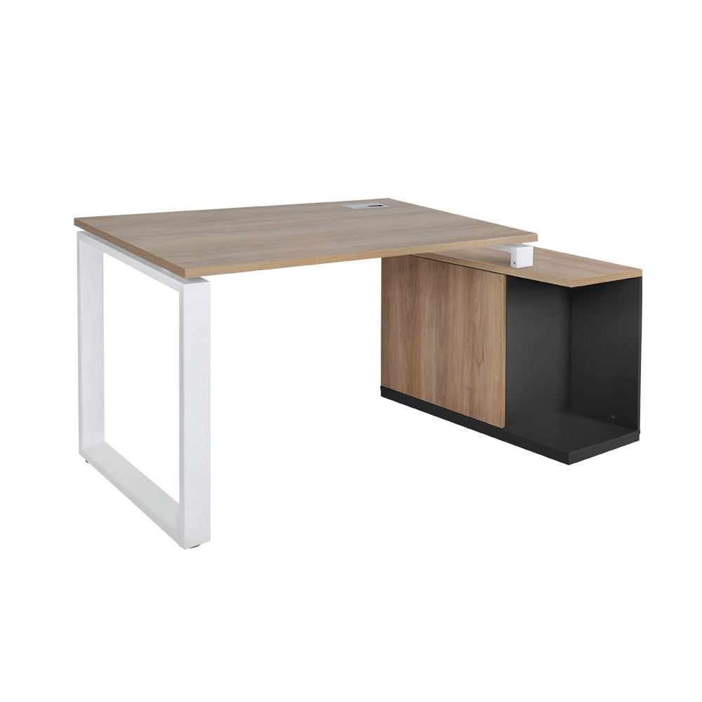 CALIS – Mix & Match Director 4ft Study Table with Side Return & Door