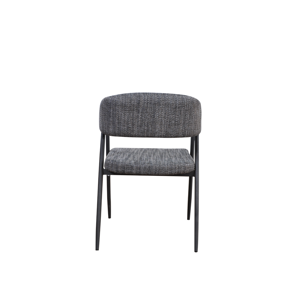 JACEY – Grey Low Back Dining Chair with Armrest