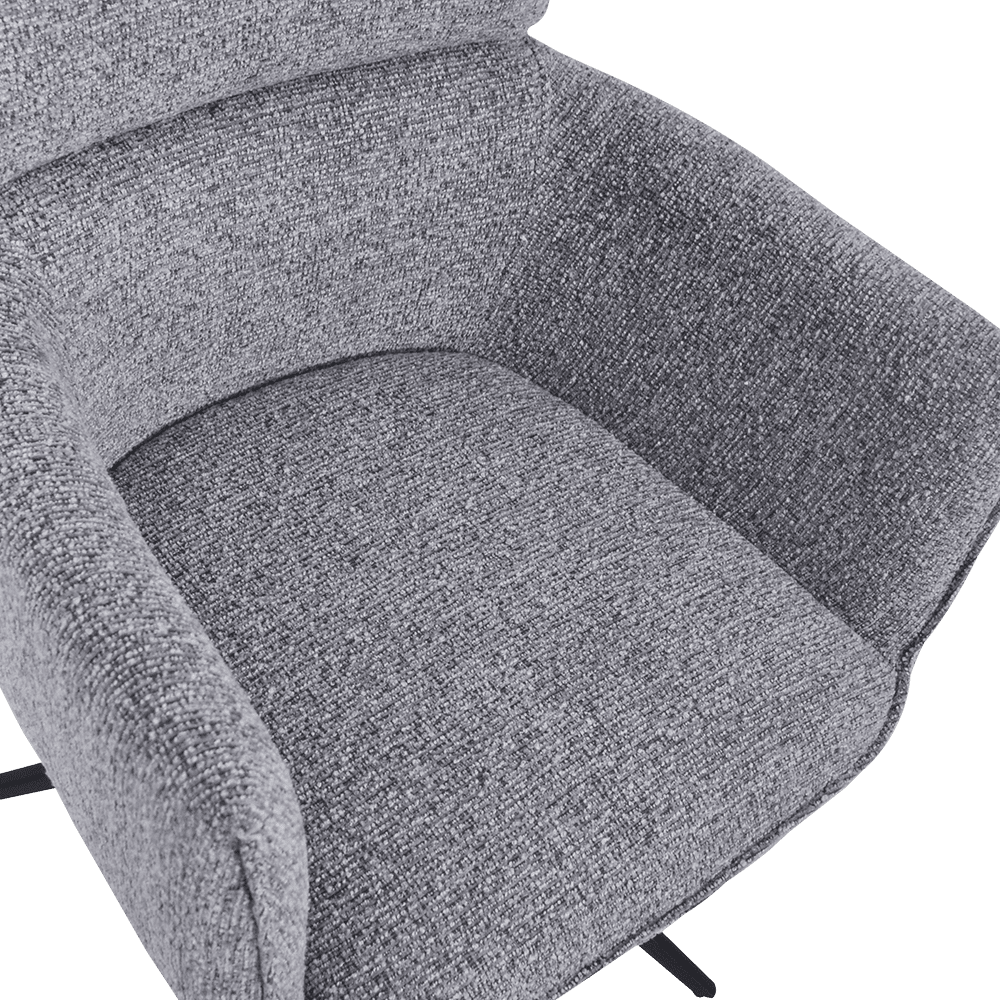 TESSA – Mist Grey Dining Chair with Armrests