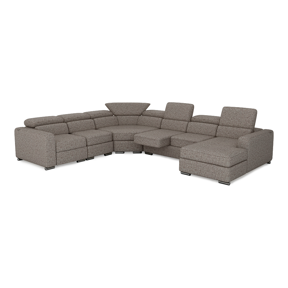 KELBY – Modular Leather Sofa with Extendable Seat & Motorised Incliner (Corner)
