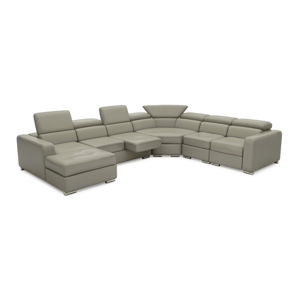 KELBY – Modular Leather Sofa with Extendable Seat & Motorised Incliner (Corner)