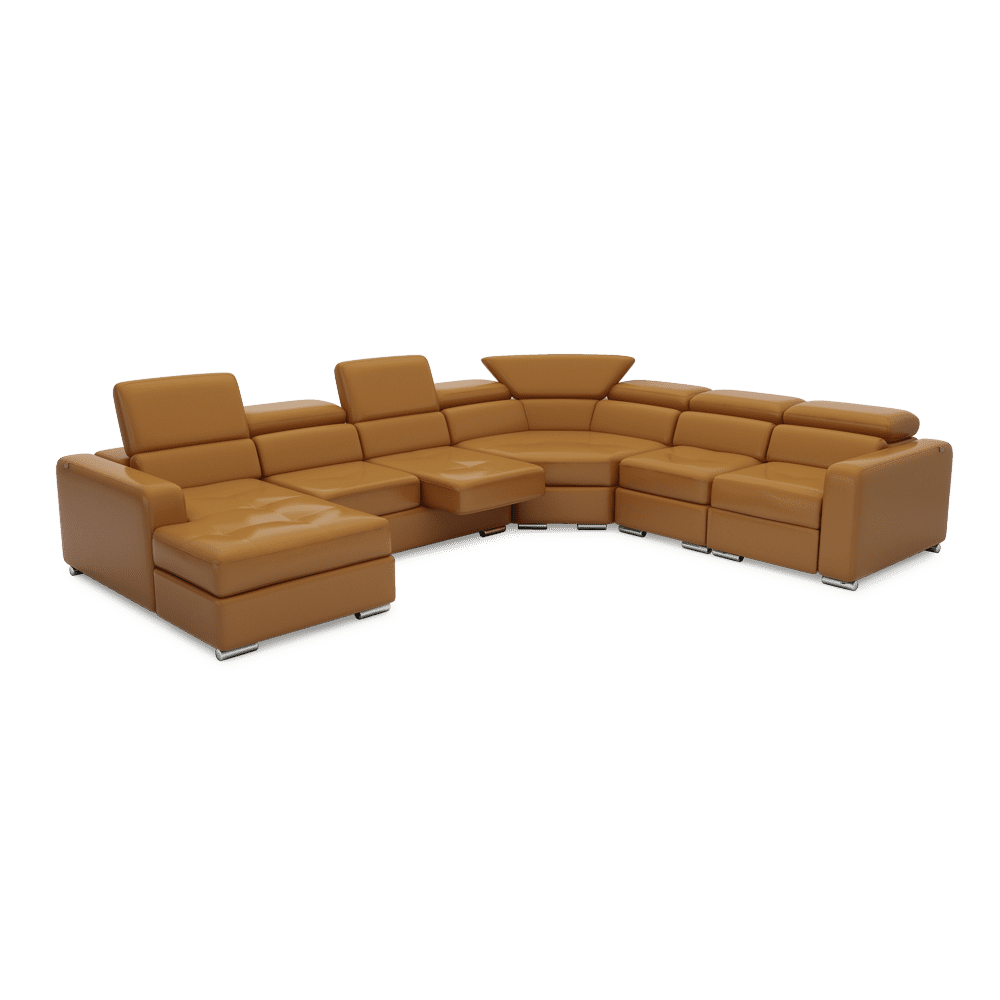 KELBY – Modular Leather Sofa with Extendable Seat & Motorised Incliner (Corner)