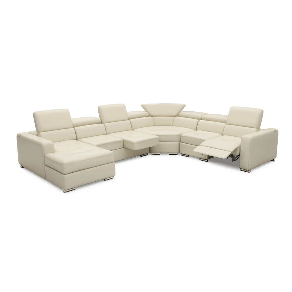 KELBY – Modular Leather Sofa with Extendable Seat & Motorised Incliner (Corner)