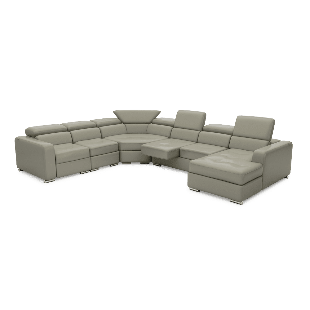KELBY – Modular Leather Sofa with Extendable Seat & Motorised Incliner (Corner)