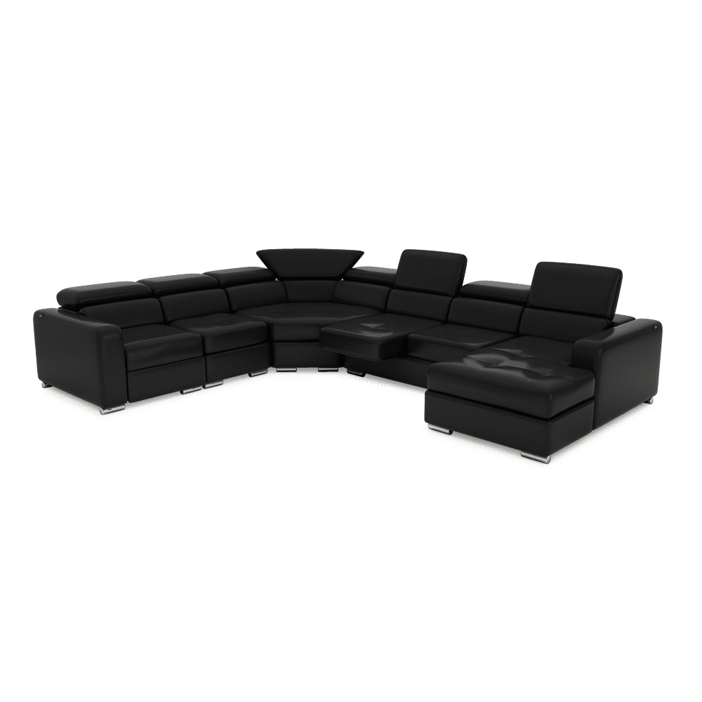 KELBY – Modular Leather Sofa with Extendable Seat & Motorised Incliner (Corner)