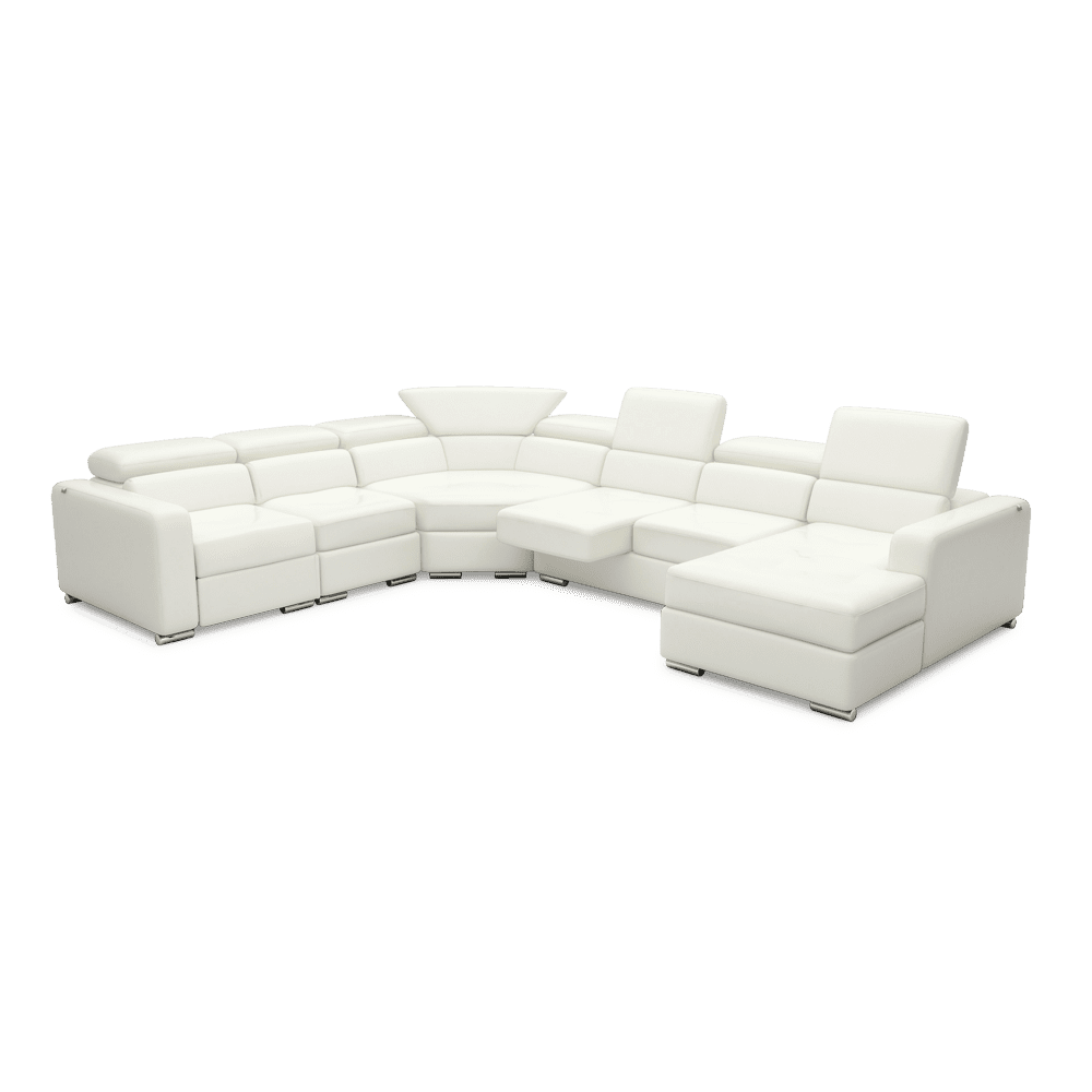 KELBY – Modular Leather Sofa with Extendable Seat & Motorised Incliner (Corner)