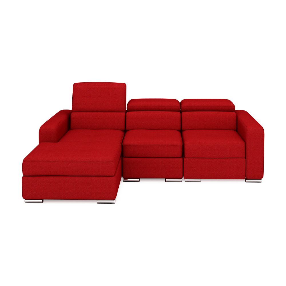 KELBY – Modular Leather Sofa with Extendable Seat & Motorised Incliner (L-Shaped)