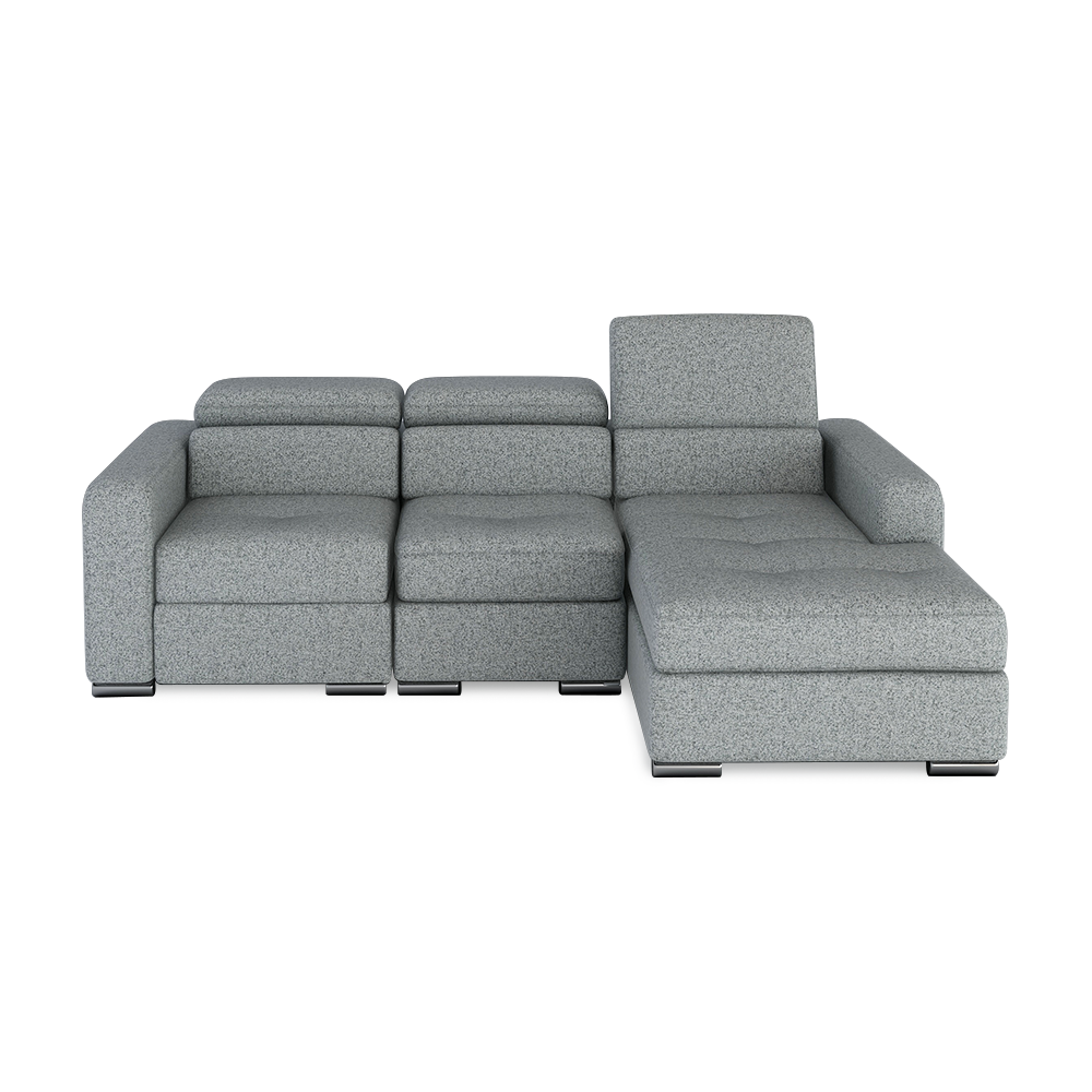 KELBY – Modular Leather Sofa with Extendable Seat & Motorised Incliner (L-Shaped)