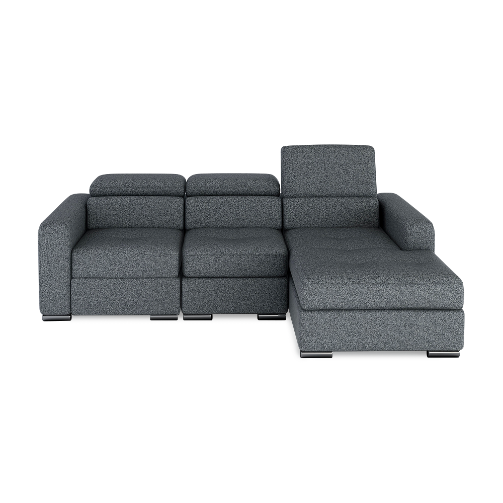 KELBY – Modular Leather Sofa with Extendable Seat & Motorised Incliner (L-Shaped)