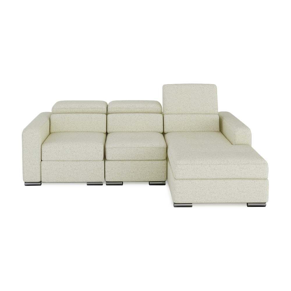 KELBY – Modular Leather Sofa with Extendable Seat & Motorised Incliner (L-Shaped)