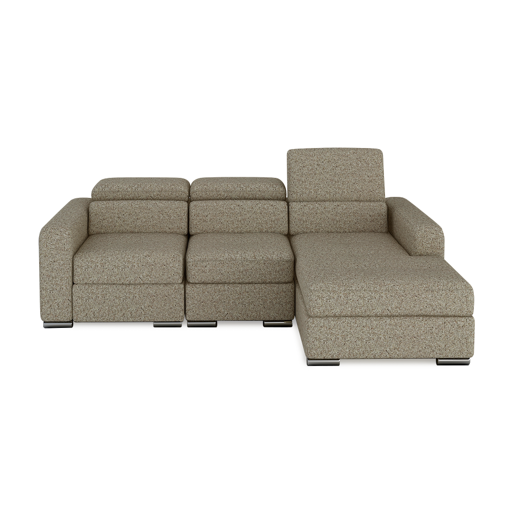 KELBY – Modular Leather Sofa with Extendable Seat & Motorised Incliner (L-Shaped)