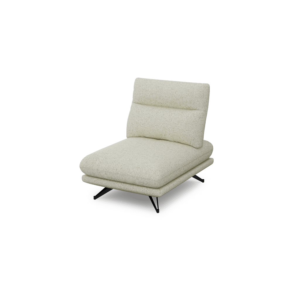 GAVORA – Push-Back Fabric Sofa / Armchair with Adjustable Backrest (1NA)