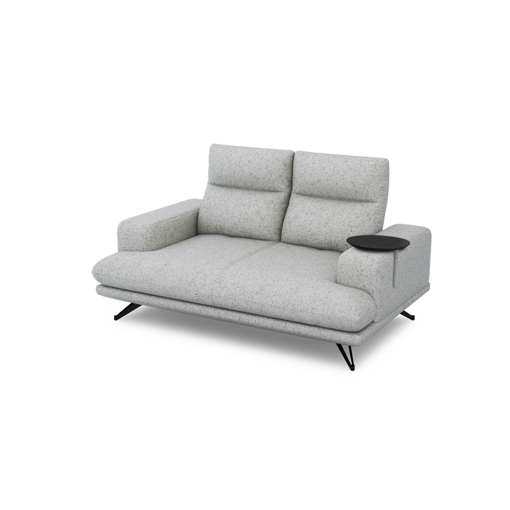 GAVORA – Push-Back Fabric Sofa with Adjustable Backrest (2-seater)
