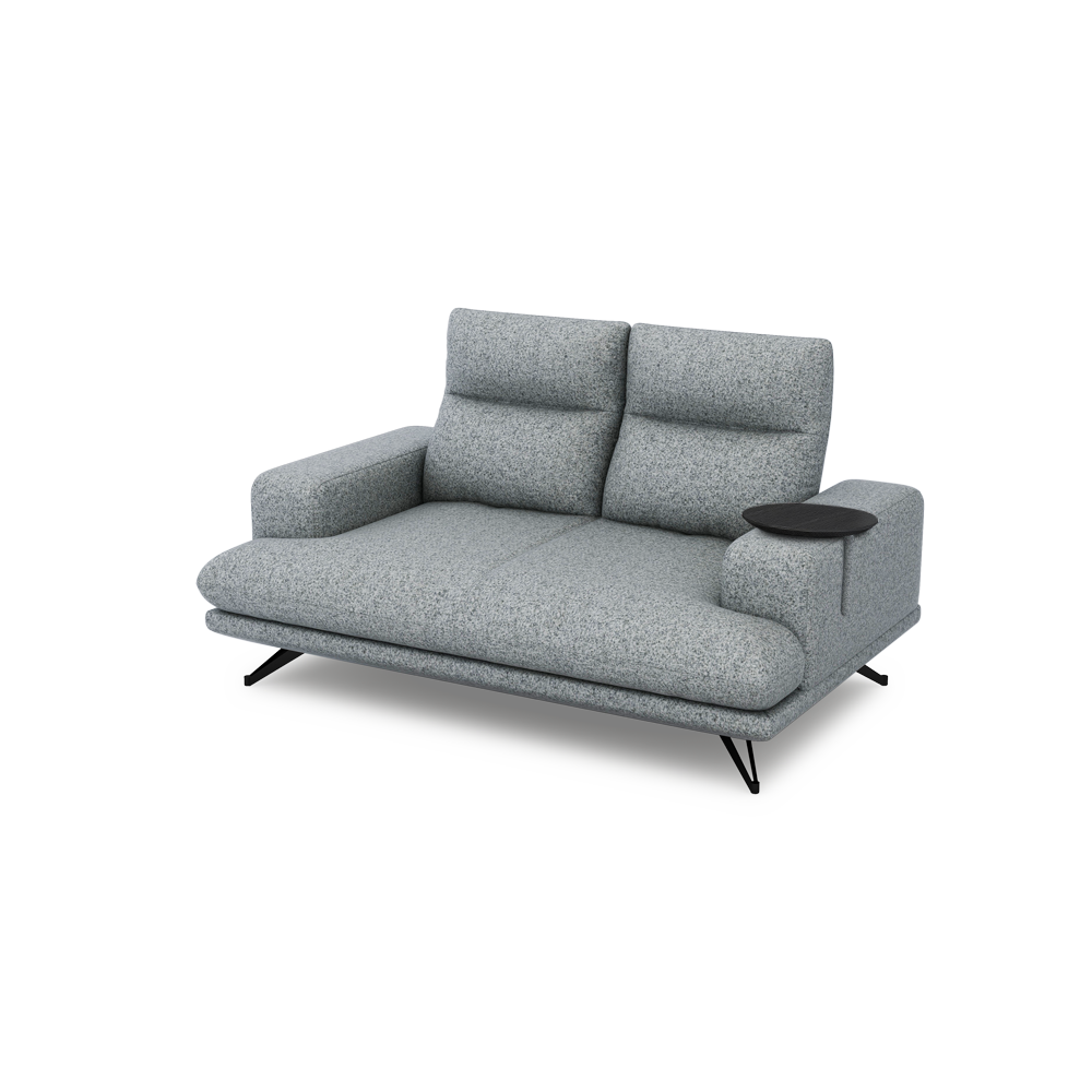 GAVORA – Push-Back Fabric Sofa with Adjustable Backrest (2-seater)