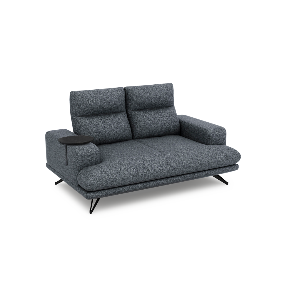 GAVORA – Push-Back Fabric Sofa with Adjustable Backrest (2-seater)