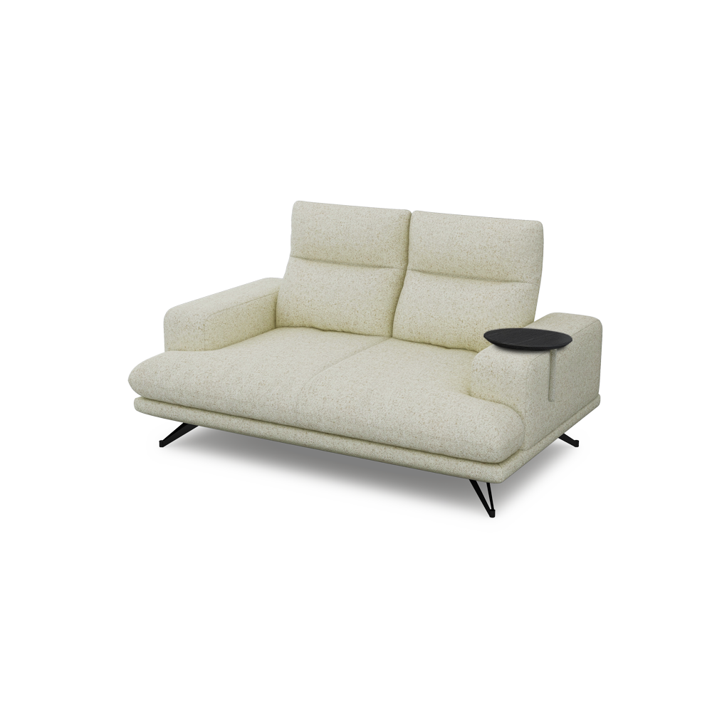 GAVORA – Push-Back Fabric Sofa with Adjustable Backrest (2-seater)