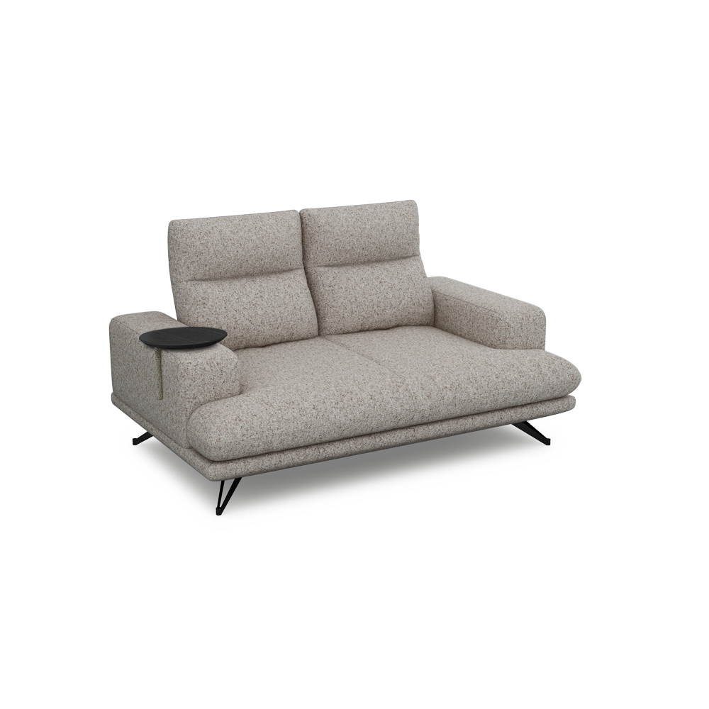 GAVORA – Push-Back Fabric Sofa with Adjustable Backrest (2-seater)