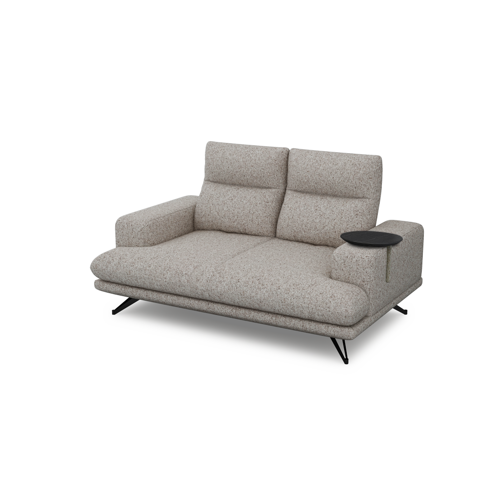 GAVORA – Push-Back Fabric Sofa with Adjustable Backrest (2-seater)