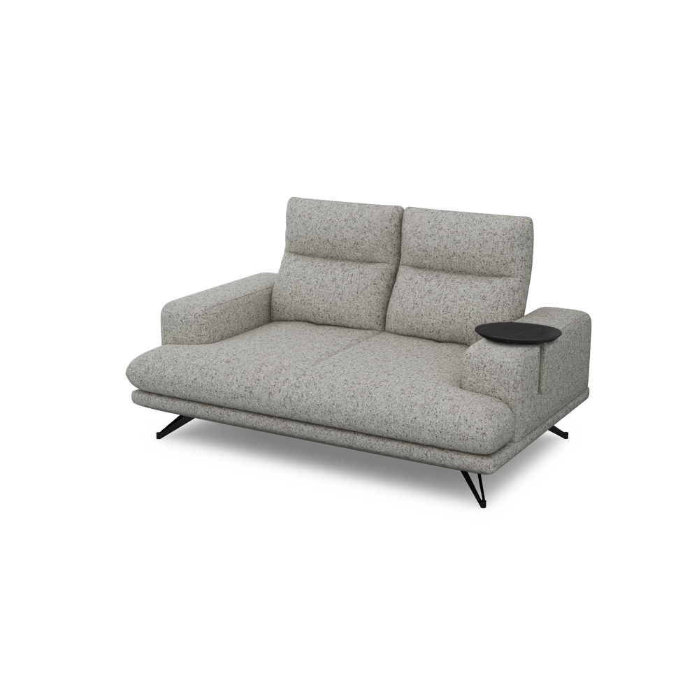GAVORA – Push-Back Fabric Sofa with Adjustable Backrest (2-seater)