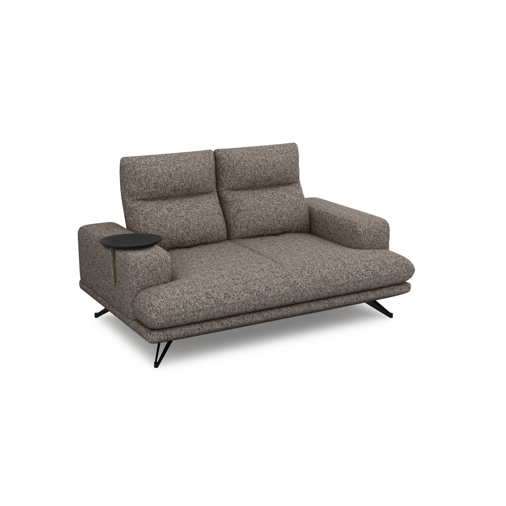 GAVORA – Push-Back Fabric Sofa with Adjustable Backrest (2-seater)