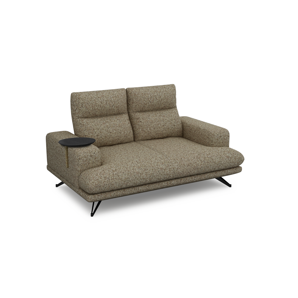 GAVORA – Push-Back Fabric Sofa with Adjustable Backrest (2-seater)