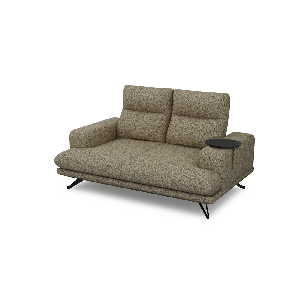 GAVORA – Push-Back Fabric Sofa with Adjustable Backrest (2-seater)