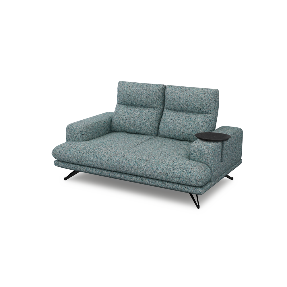 GAVORA – Push-Back Fabric Sofa with Adjustable Backrest (2-seater)