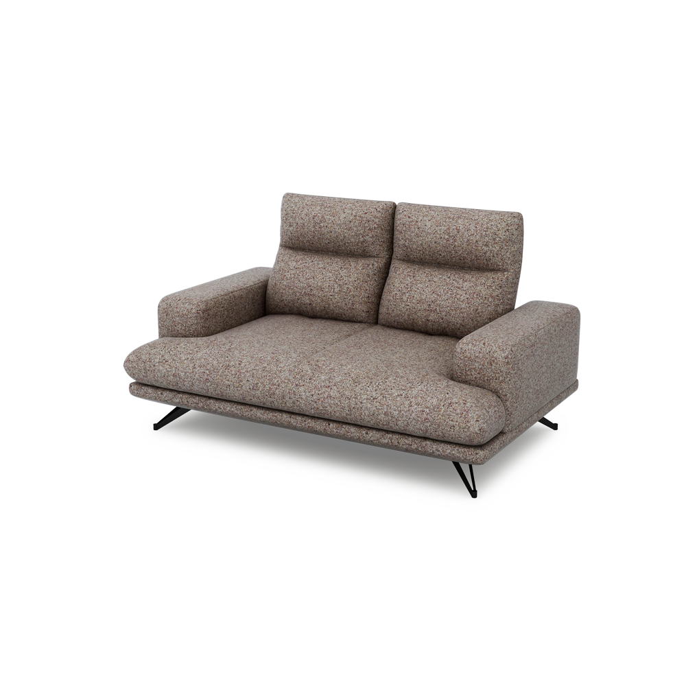 GAVORA – Push-Back Fabric Sofa with Adjustable Backrest (2-seater)