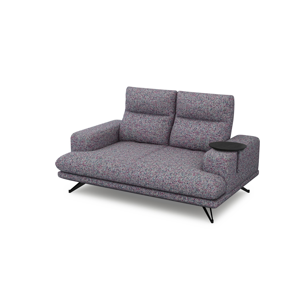 GAVORA – Push-Back Fabric Sofa with Adjustable Backrest (2-seater)