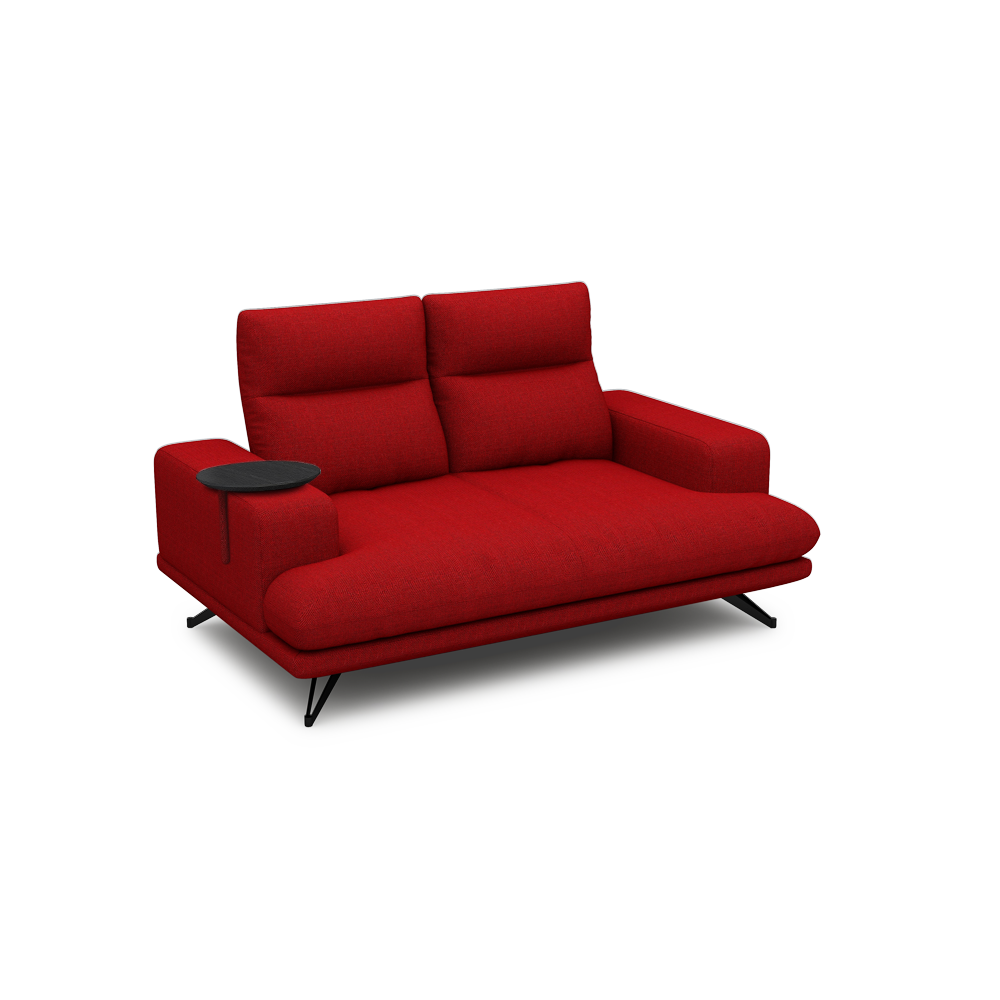 GAVORA – Push-Back Fabric Sofa with Adjustable Backrest (2-seater)