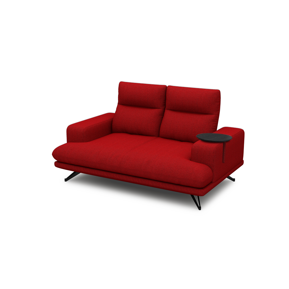 GAVORA – Push-Back Fabric Sofa with Adjustable Backrest (2-seater)
