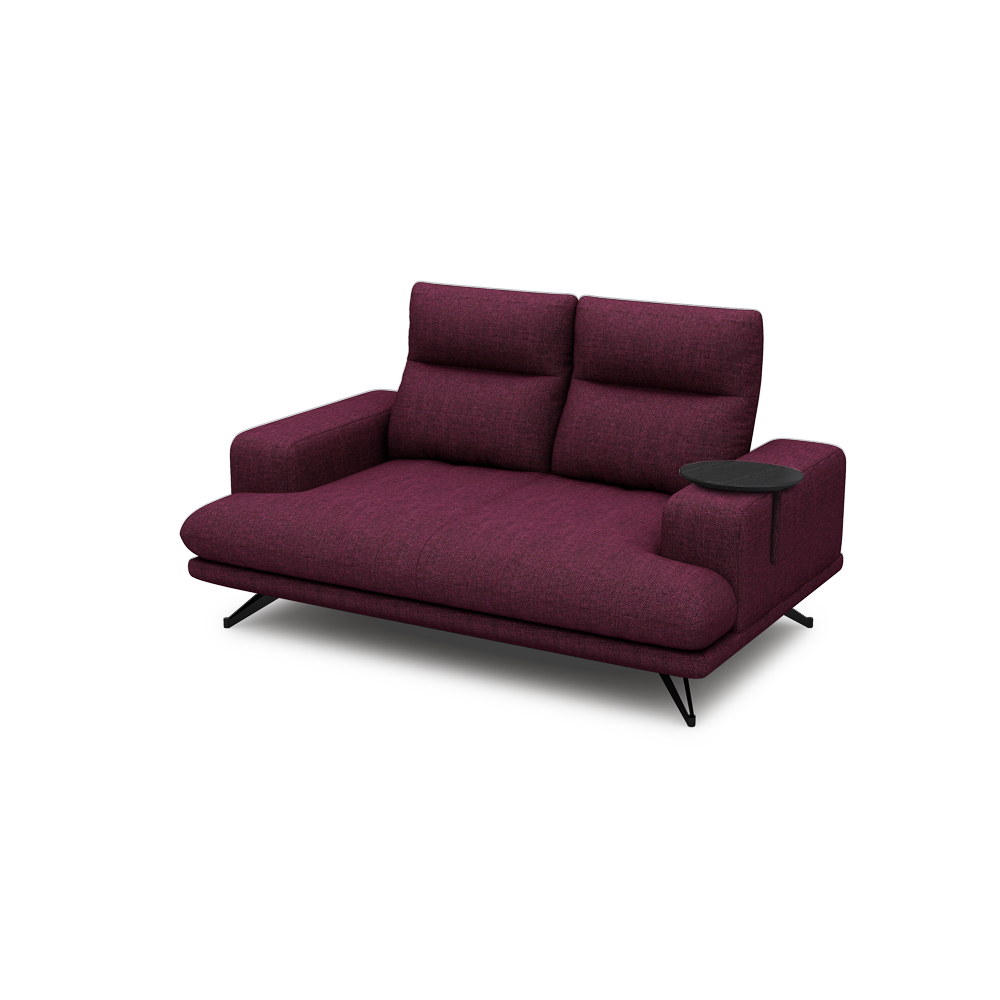GAVORA – Push-Back Fabric Sofa with Adjustable Backrest (2-seater)