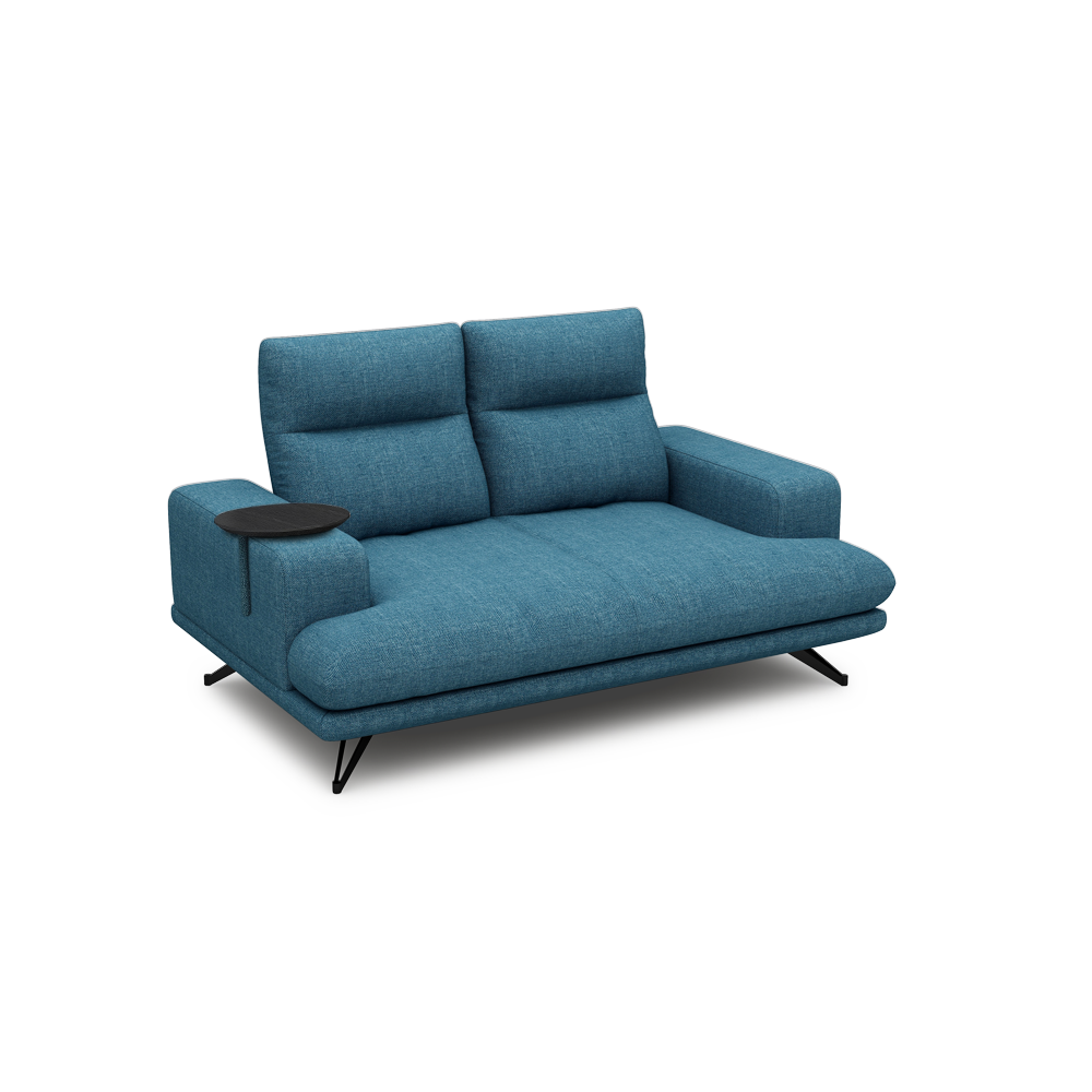 GAVORA – Push-Back Fabric Sofa with Adjustable Backrest (2-seater)
