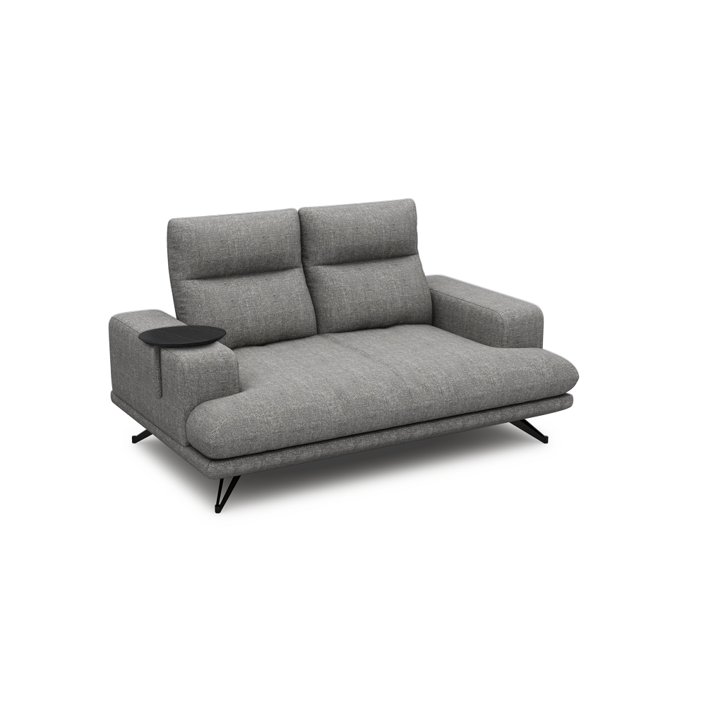 GAVORA – Push-Back Fabric Sofa with Adjustable Backrest (2-seater)