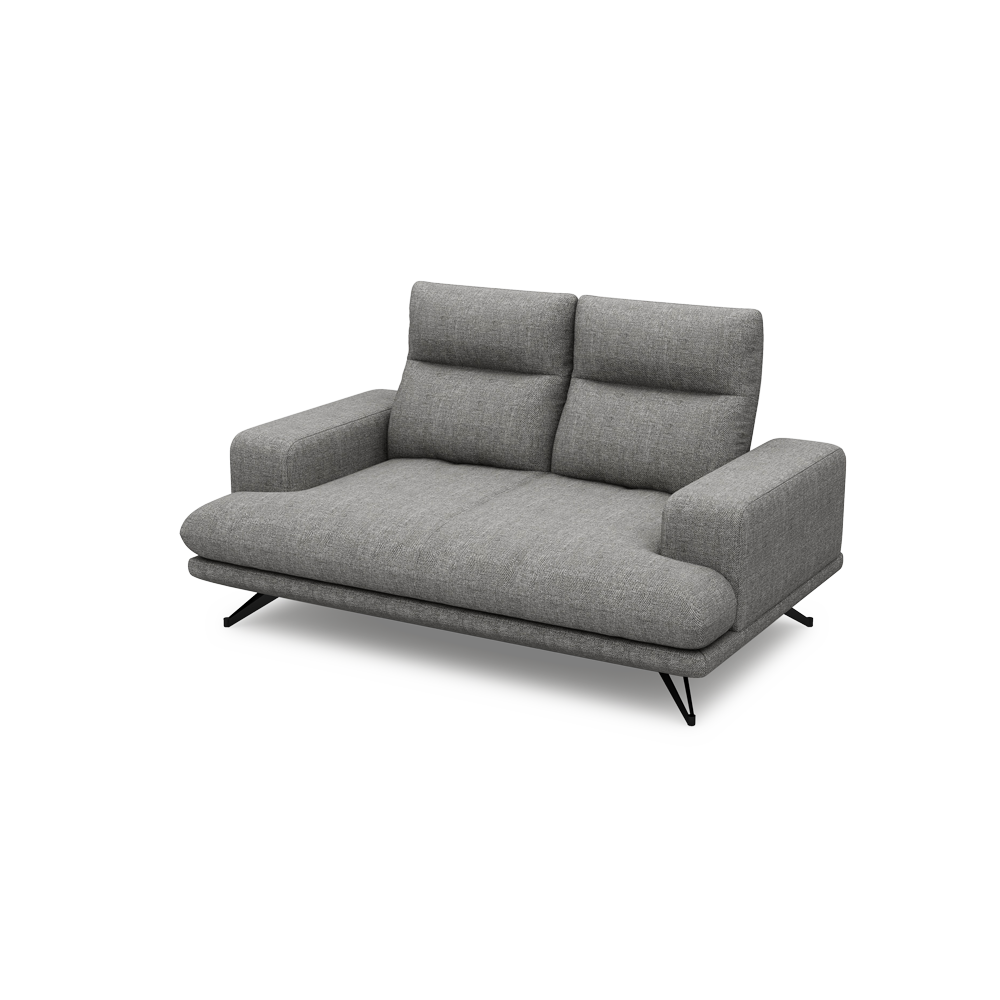 GAVORA – Push-Back Fabric Sofa with Adjustable Backrest (2-seater)