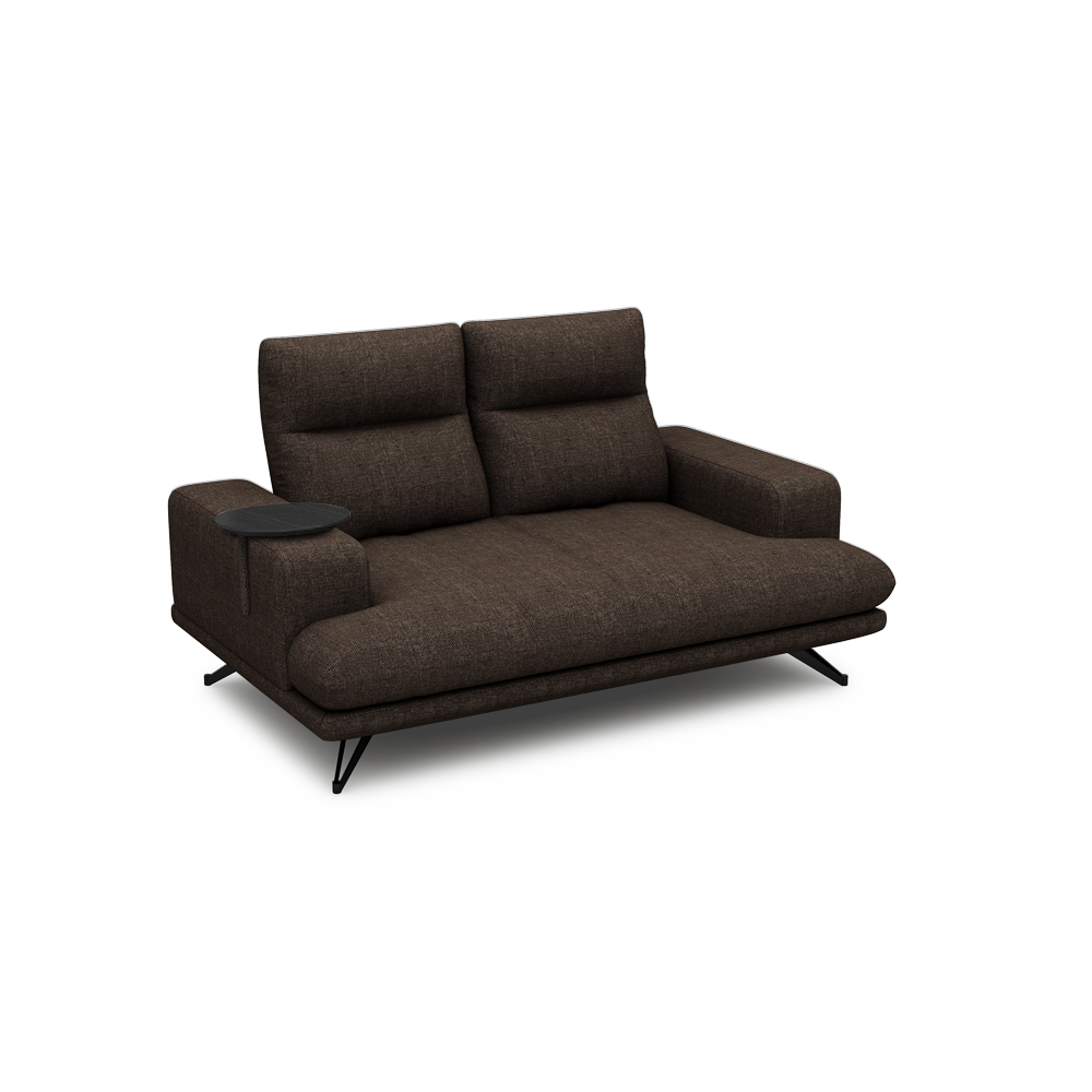 GAVORA – Push-Back Fabric Sofa with Adjustable Backrest (2-seater)
