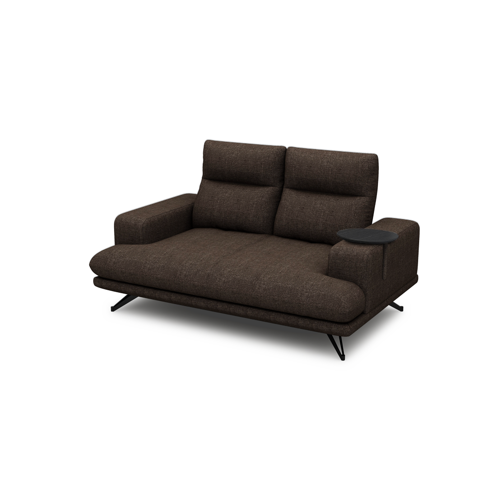 GAVORA – Push-Back Fabric Sofa with Adjustable Backrest (2-seater)