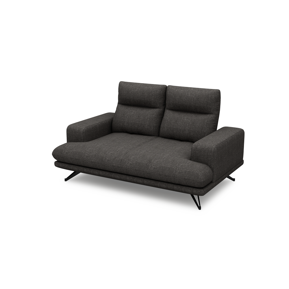 GAVORA – Push-Back Fabric Sofa with Adjustable Backrest (2-seater)