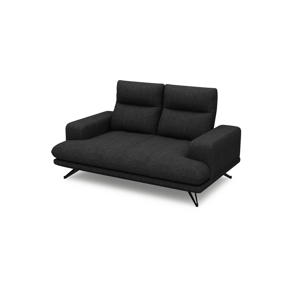 GAVORA – Push-Back Fabric Sofa with Adjustable Backrest (2-seater)
