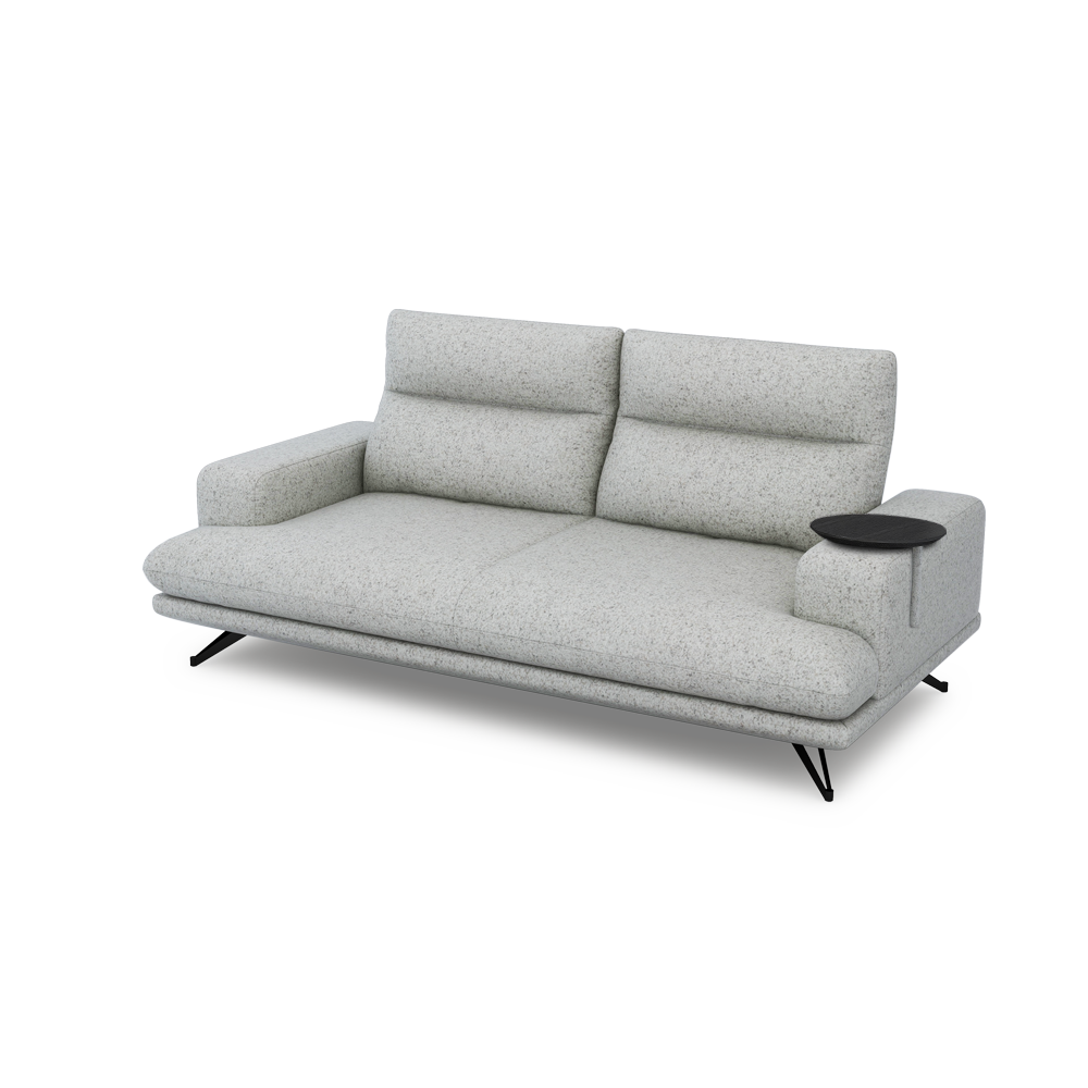 GAVORA – Push-Back Fabric Sofa with Adjustable Backrest (3-seater)