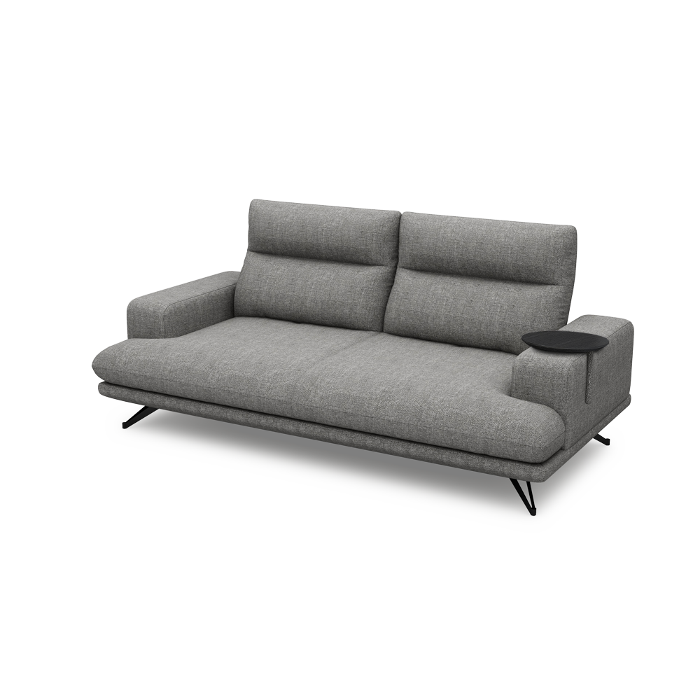 GAVORA – Push-Back Fabric Sofa with Adjustable Backrest (3-seater)