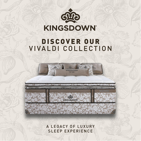 Kingsdown® Vivaldi Collection Mattress (Single / Super Single / Queen / King / Super King)